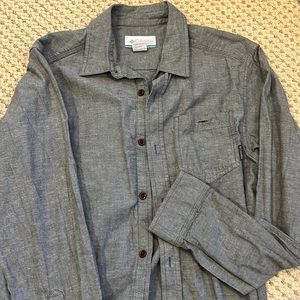 Columbia Mens Small Long Sleeve Button Down Shirt